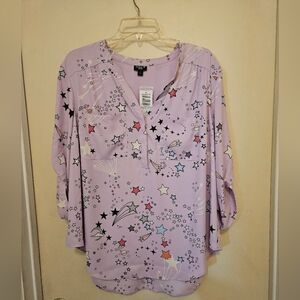 NWT Galaxy chiffon blouse